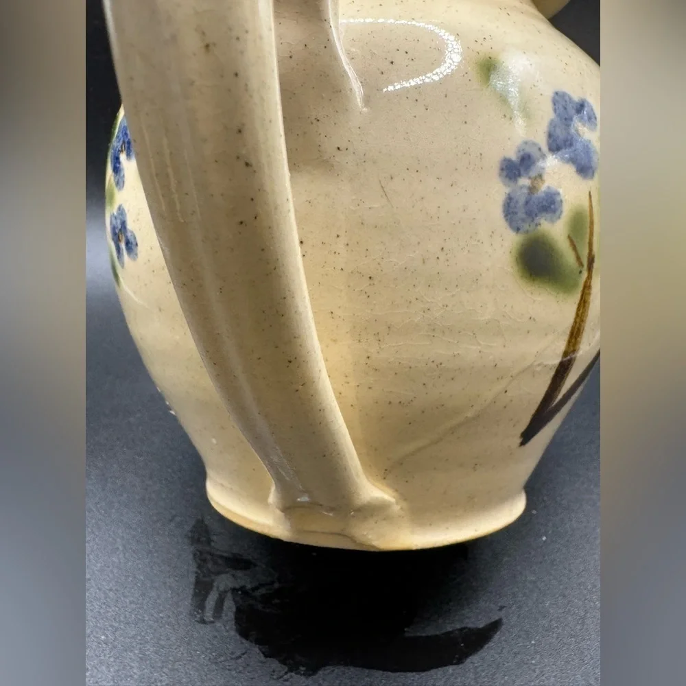 VTG Signed Bluebird Ceramic Teapot